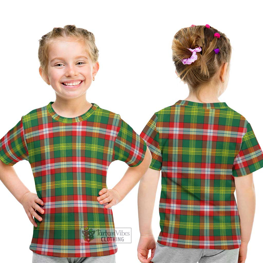 Northwest Territories Canada Tartan Kid T-Shirt - Tartanvibesclothing Shop