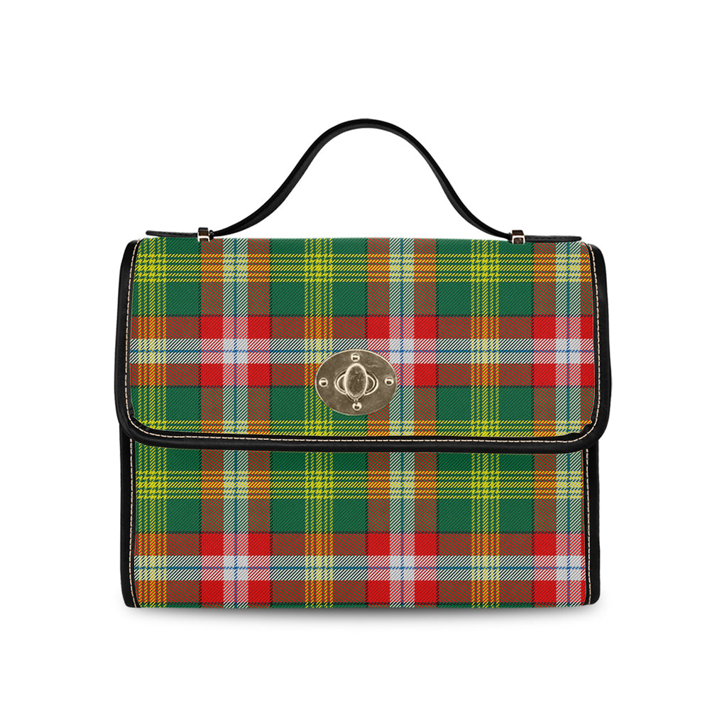 northwest-territories-canada-tartan-leather-strap-waterproof-canvas-bag