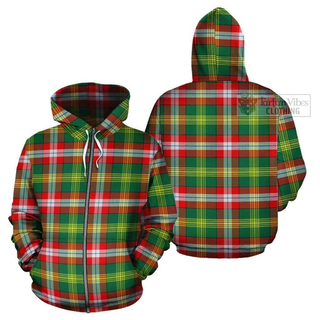 Northwest Territories Canada Tartan Cotton Hoodie Zip Hoodie - Tartan Vibes Clothing