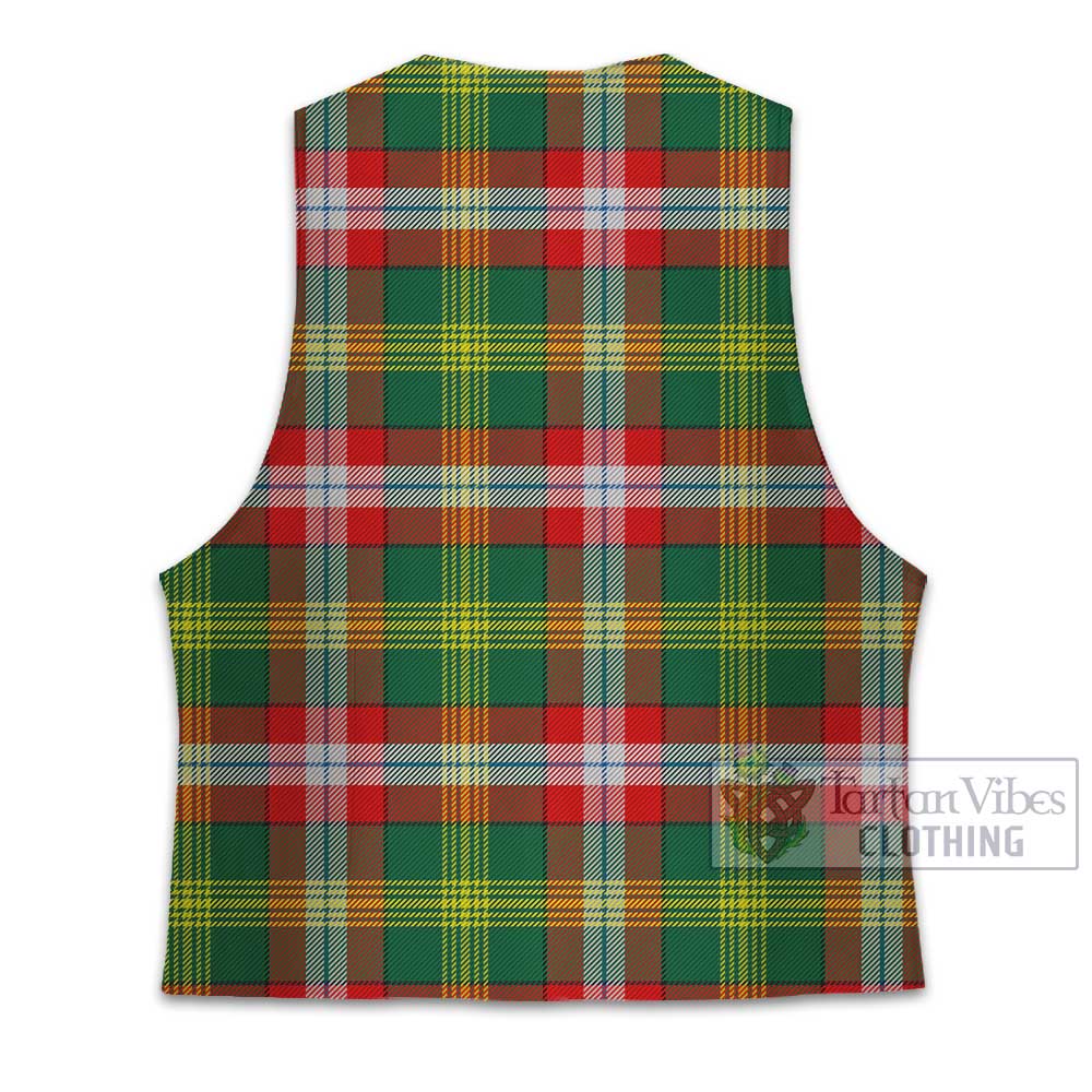 Tartan Vibes Clothing Northwest Territories Canada Tartan Men's Sleeveless Suit Vest