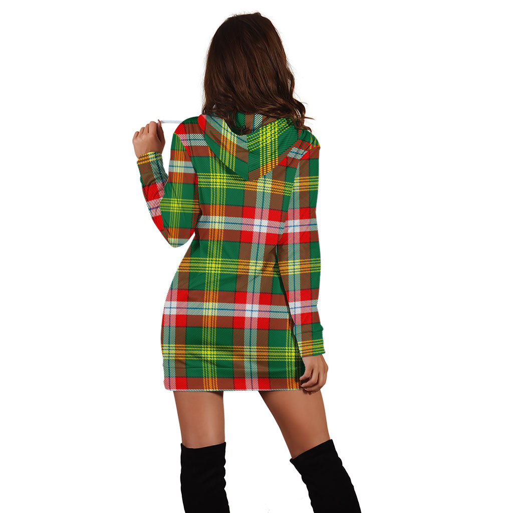 Northwest Territories Canada Tartan Hoodie Dress - Tartan Vibes Clothing