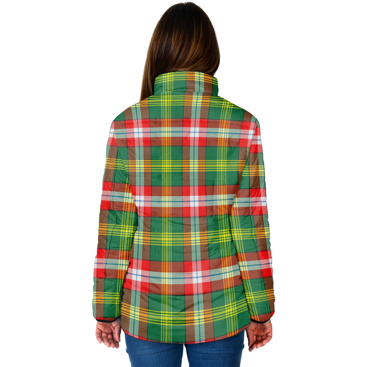 Northwest Territories Canada Tartan Padded Jacket - Tartanvibesclothing