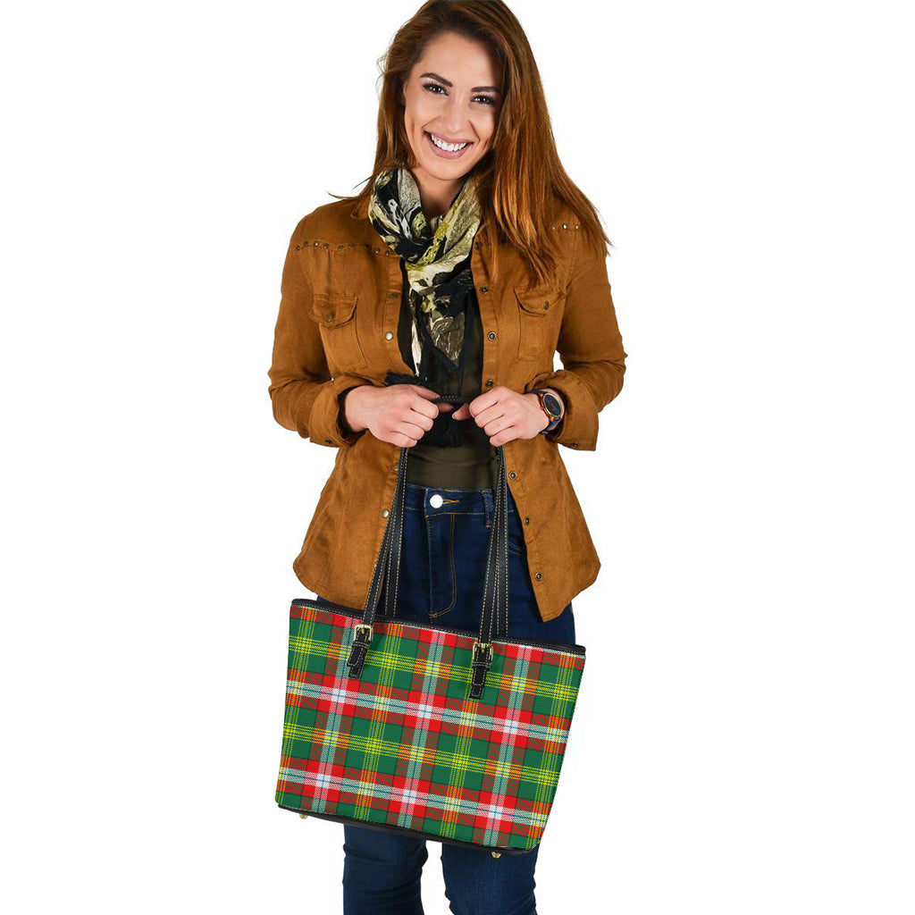 northwest-territories-canada-tartan-leather-tote-bag