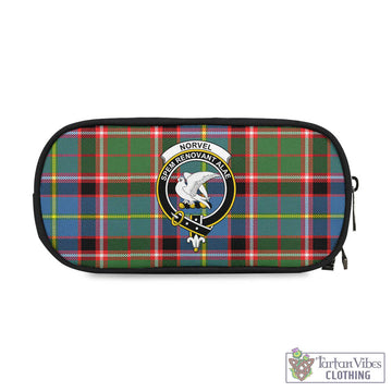 Norvel Tartan Pen and Pencil Case with Family Crest