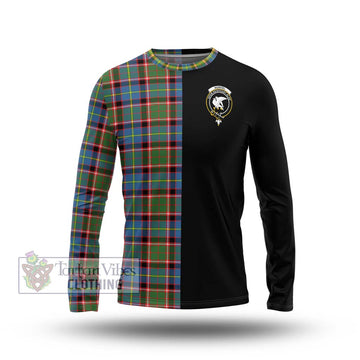 Norvel Tartan Long Sleeve T-Shirt with Family Crest and Half Of Me Style