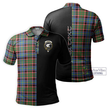 Norvel Tartan Polo Shirt with Family Crest and Half Of Me Style