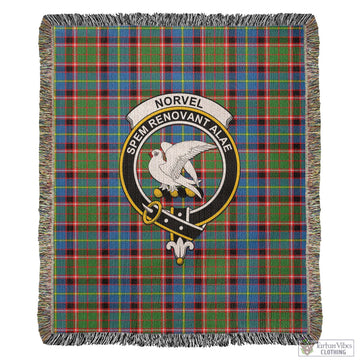 Norvel Tartan Woven Blanket with Family Crest