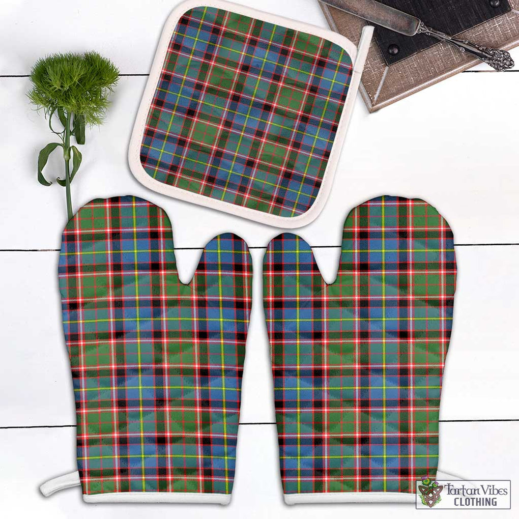 Norvel Tartan Combo Oven Mitt & Pot-Holder Combo 1 Oven Mitt & 1 Pot-Holder White - Tartan Vibes Clothing