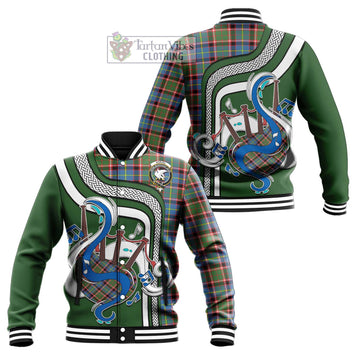 Norvel Tartan Baseball Jacket with Epic Bagpipe Style