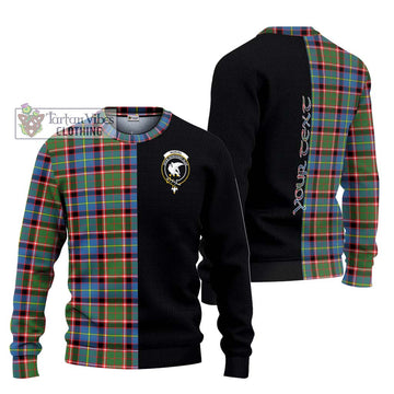 Norvel Tartan Knitted Sweater with Family Crest and Half Of Me Style