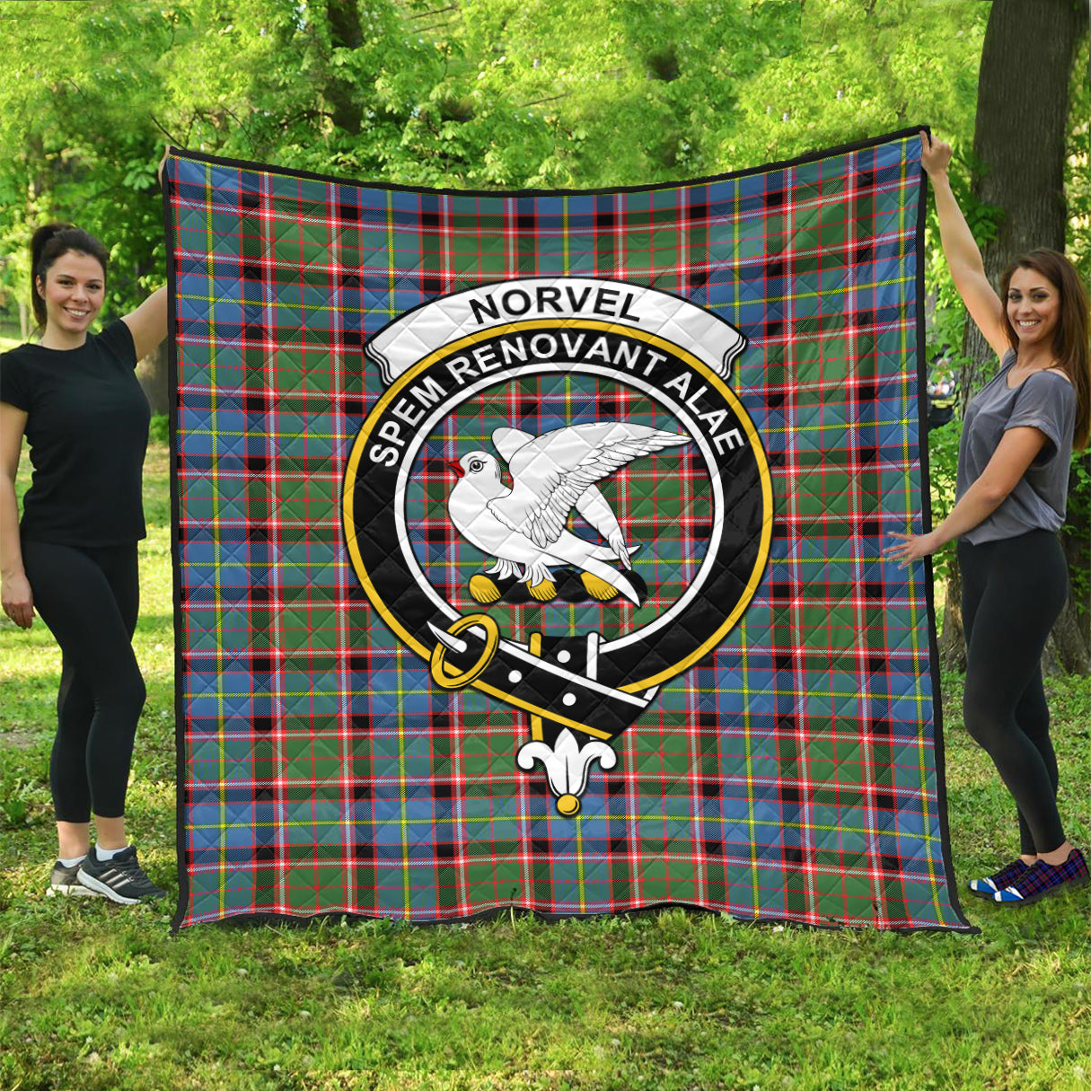 norvel-tartan-quilt-with-family-crest