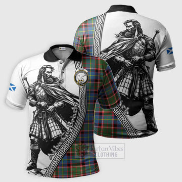 Norvel Tartan Clan Crest Polo Shirt with Highlander Warrior Celtic Style Kid - Tartan Vibes Clothing