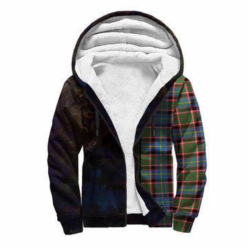 Norvel Tartan Family Crest Sherpa Hoodie Alba Gu Brath Be Brave Lion Ancient Style Unisex S - Tartan Vibes Clothing