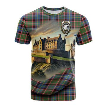 Norvel Tartan Family Crest Cotton T-shirt with Scottish Ancient Castle Style Kid's Shirt - Tartan Vibes Clothing