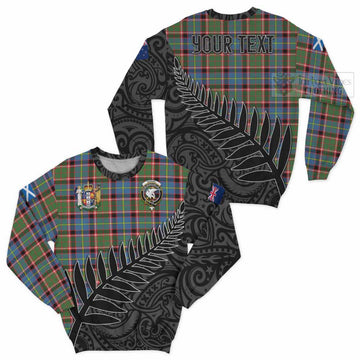 Norvel Crest Tartan Sweatshirt with New Zealand Silver Fern Half Style