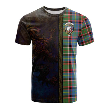 Norvel Tartan Family Crest Cotton T-shirt Alba Gu Brath Be Brave Lion Ancient Style Kid's Shirt - Tartan Vibes Clothing