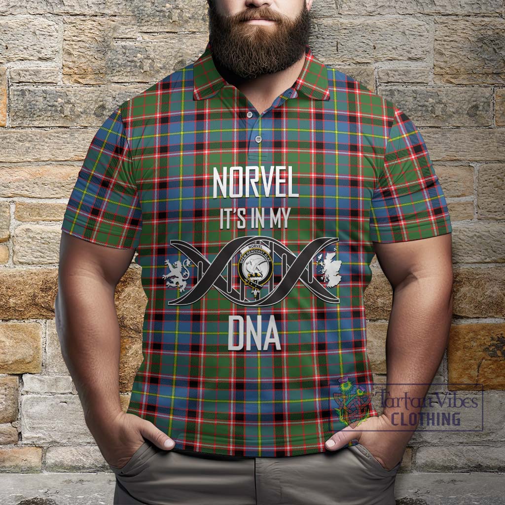 Tartan Vibes Clothing Norvel Tartan Polo Shirt with Family Crest DNA In Me Style