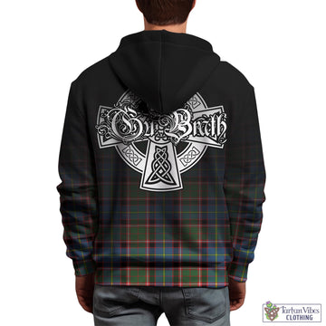 Norvel Tartan Hoodie Featuring Alba Gu Brath Family Crest Celtic Inspired