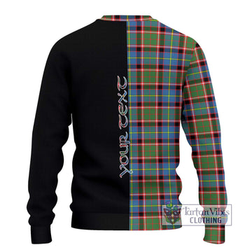 Norvel Tartan Knitted Sweater with Family Crest and Half Of Me Style