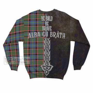 Norvel Tartan Family Crest Sweatshirt Alba Gu Brath Be Brave Lion Ancient Style - Tartan Vibes Clothing