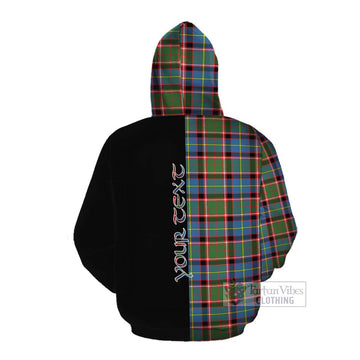 Norvel Tartan Cotton Hoodie with Family Crest and Half Of Me Style