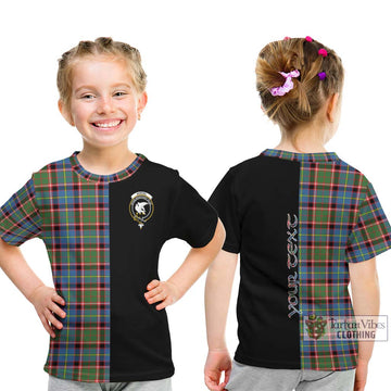 Norvel Tartan Kid T-Shirt with Family Crest and Half Of Me Style