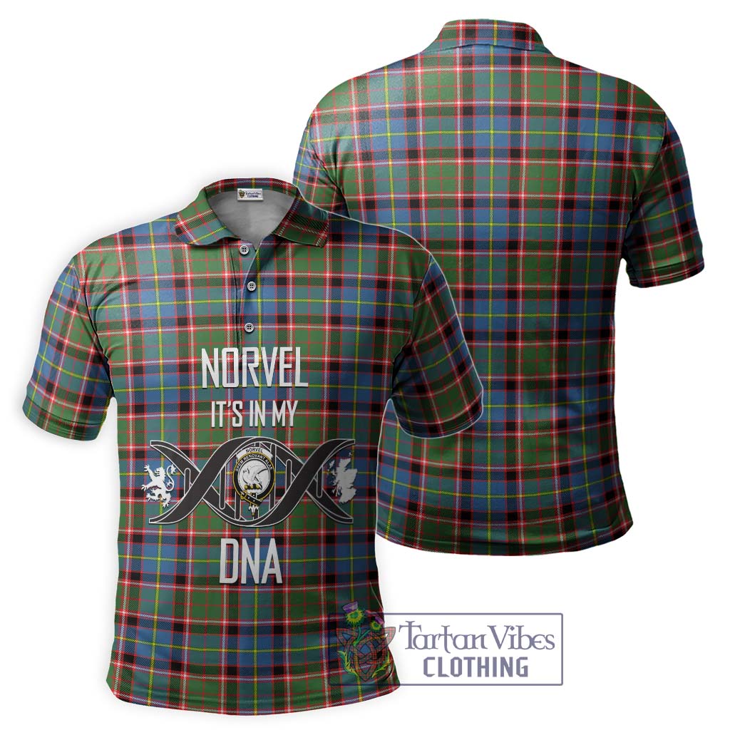 Tartan Vibes Clothing Norvel Tartan Polo Shirt with Family Crest DNA In Me Style