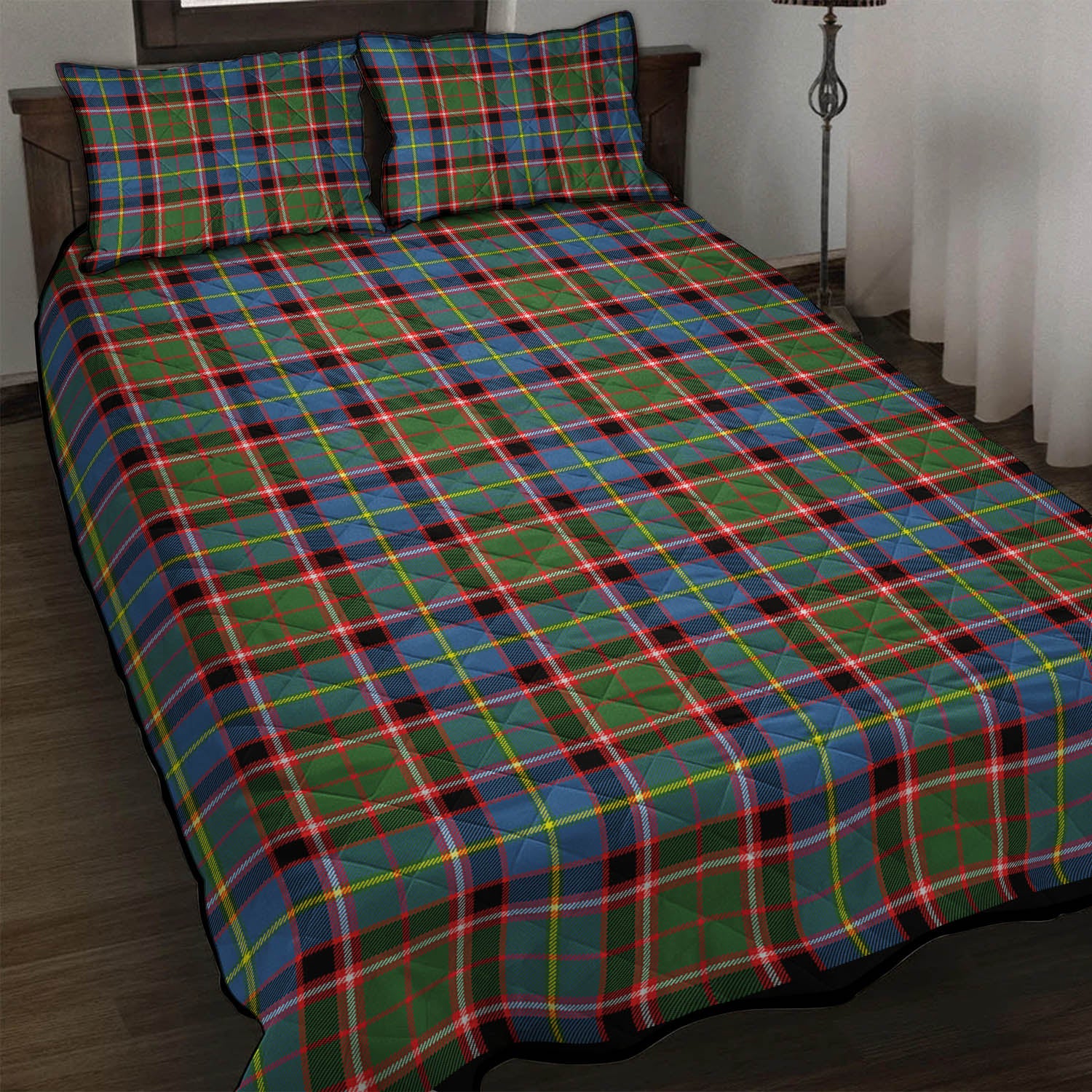 Norvel Tartan Quilt Bed Set - Tartanvibesclothing Shop