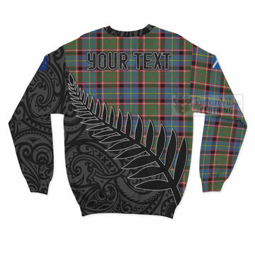 Norvel Crest Tartan Sweatshirt with New Zealand Silver Fern Half Style