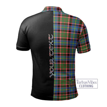 Norvel Tartan Polo Shirt with Family Crest and Half Of Me Style