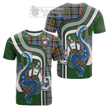 Norvel Tartan Cotton T-shirt with Epic Bagpipe Style