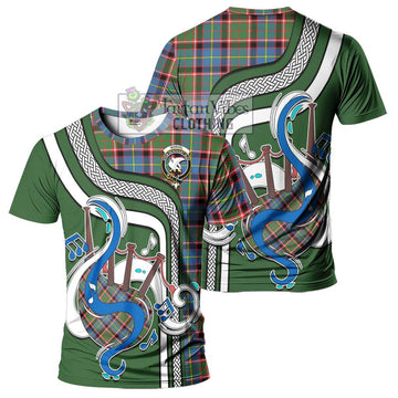 Norvel Tartan T-Shirt with Epic Bagpipe Style