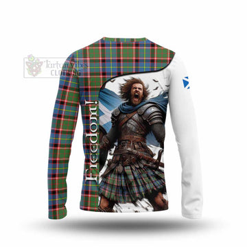 Norvel Crest Tartan Long Sleeve T-Shirt Inspired by the Freedom of Scottish Warrior