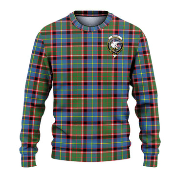 Norvel Tartan Knitted Sweater with Family Crest