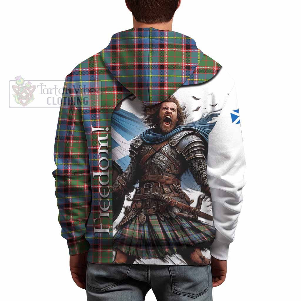 Tartan Vibes Clothing Norvel Crest Tartan Hoodie Inspired by the Freedom of Scottish Warrior