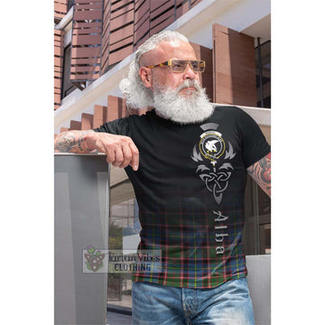 Norvel Tartan Cotton T-shirt Featuring Alba Gu Brath Family Crest Celtic Inspired