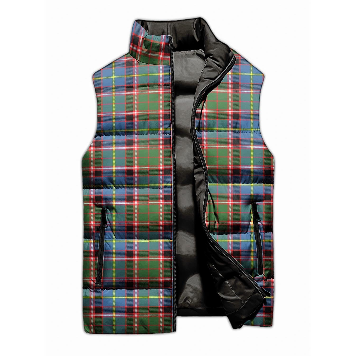 Norvel Tartan Sleeveless Puffer Jacket - Tartanvibesclothing