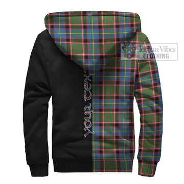 Norvel Tartan Sherpa Hoodie with Family Crest and Half Of Me Style