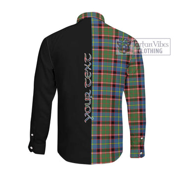 Norvel Tartan Long Sleeve Button Shirt with Family Crest and Half Of Me Style