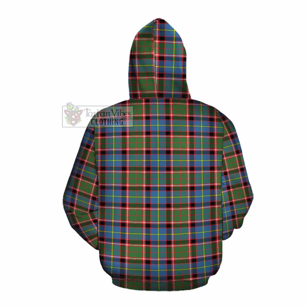 Tartan Vibes Clothing Norvel Tartan Cotton Hoodie with Family Crest DNA In Me Style