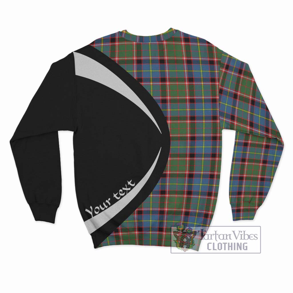 Tartan Vibes Clothing Norvel Tartan Sweatshirt with Family Crest Circle Style