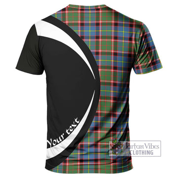 Norvel Tartan T-Shirt with Family Crest Circle Style