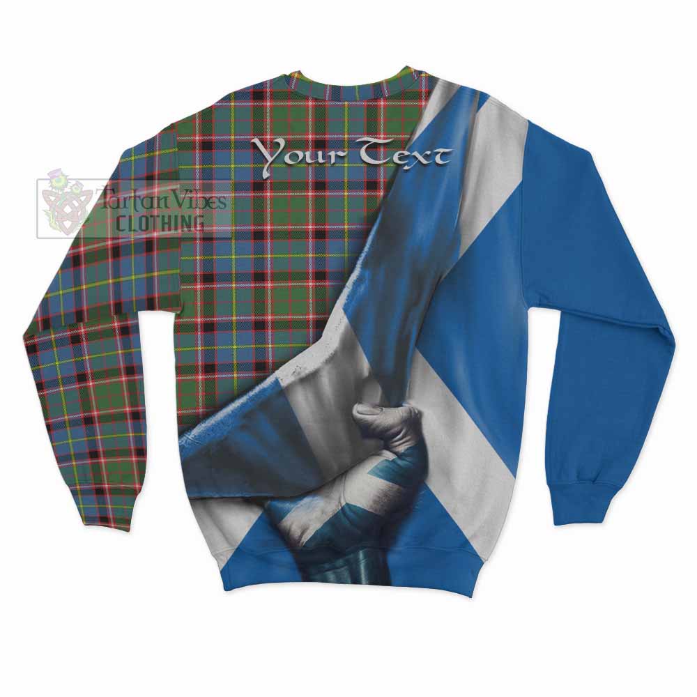 Tartan Vibes Clothing Norvel Tartan Sweatshirt with Family Crest Scotland Patriotic Style