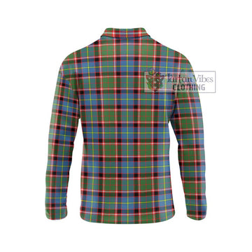 Norvel Tartan Long Sleeve Polo Shirt with Family Crest DNA In Me Style