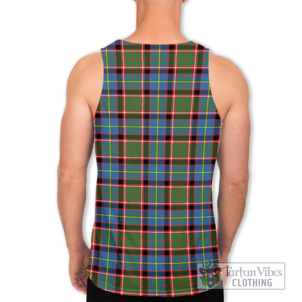 Tartan Vibes Clothing Norvel Tartan Men's Tank Top with Family Crest DNA In Me Style