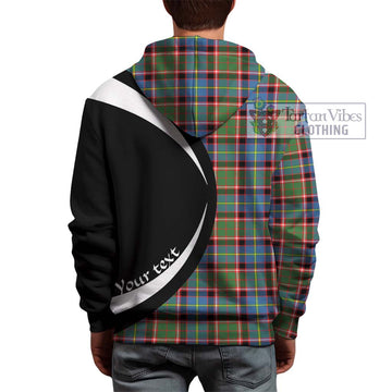 Norvel Tartan Hoodie with Family Crest Circle Style