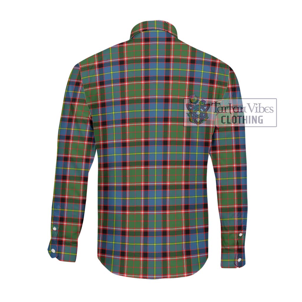 Tartan Vibes Clothing Norvel Tartan Long Sleeve Button Shirt with Family Crest DNA In Me Style