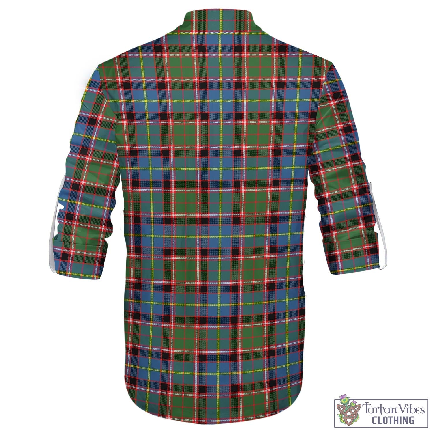 Tartan Vibes Clothing Norvel Tartan Men's Scottish Traditional Jacobite Ghillie Kilt Shirt