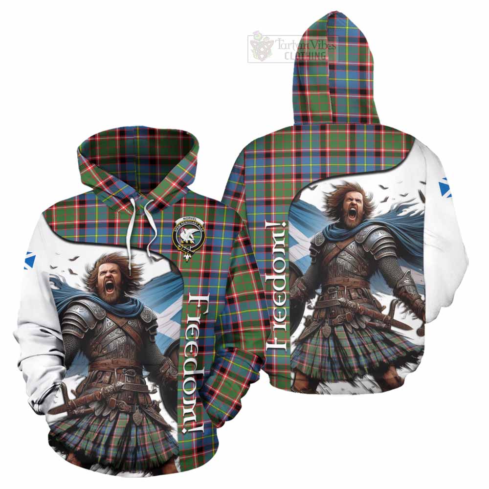 Tartan Vibes Clothing Norvel Crest Tartan Hoodie Inspired by the Freedom of Scottish Warrior