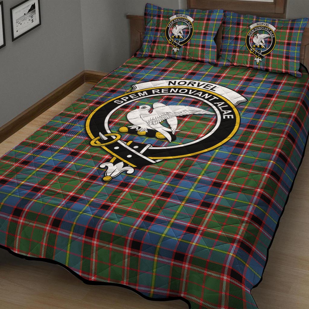 Norvel Tartan Quilt Bed Set with Family Crest